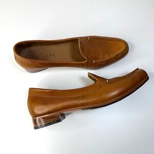 Adelante Shoe Co Women’s Leather Loafers‎ 8.5 Brown Slip On Handmade Casual